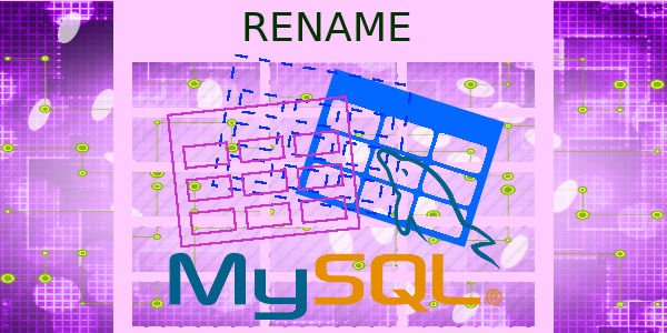 Como alterar nome da tabela no MySQL?
