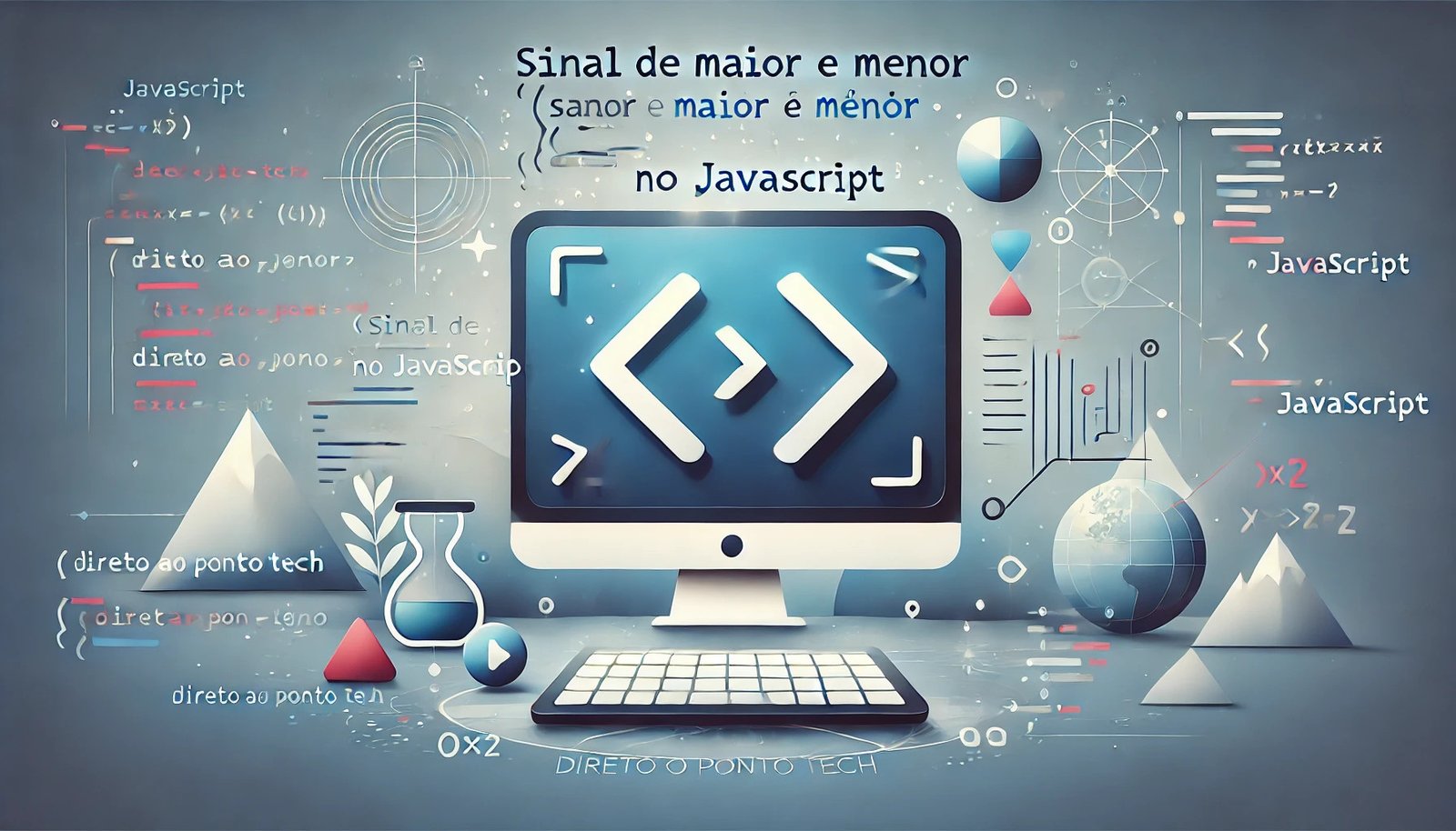 Para que serve o sinal de maior e menor em JavaScript?